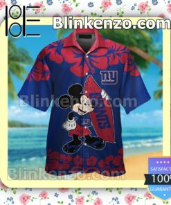 New York Giants & Mickey Mouse Mens Shirt, Swim Trunk