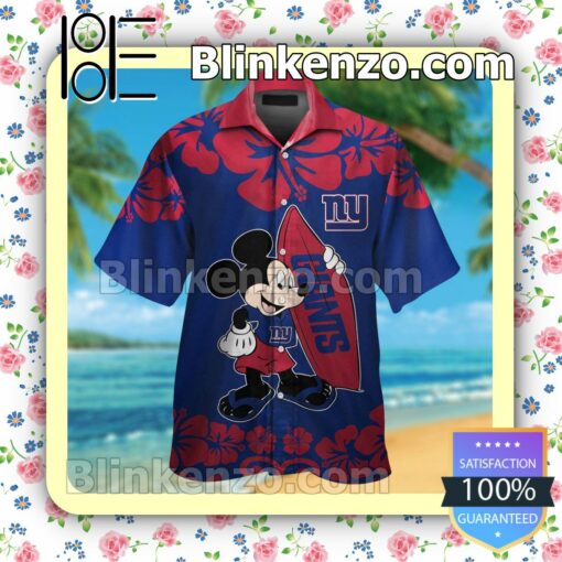 New York Giants & Mickey Mouse Mens Shirt, Swim Trunk