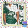 New York Jets Green White Summer Hawaiian Shirt, Mens Shorts