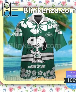 New York Jets & Snoopy Mens Shirt, Swim Trunk