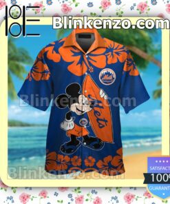 New York Mets Mickey Mouse Mens Shirt, Swim Trunk