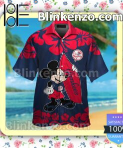 New York Yankees Mickey Mouse Mens Shirt, Swim Trunk