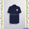 New York Yankees Navy Logo Branded Summer Hawaiian Shirt, Mens Shorts