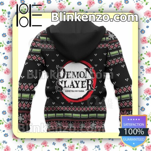 Nezuko Kamado Ugly Christmas Demon Slayer Anime Gift Personalized T-shirt, Hoodie, Long Sleeve, Bomber Jacket c