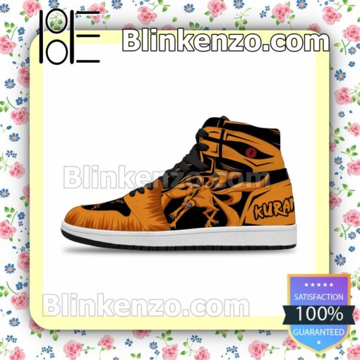 Nine-Tailed Beast Kurama Custom Anime Naruto Air Jordan 1 Mid Shoes