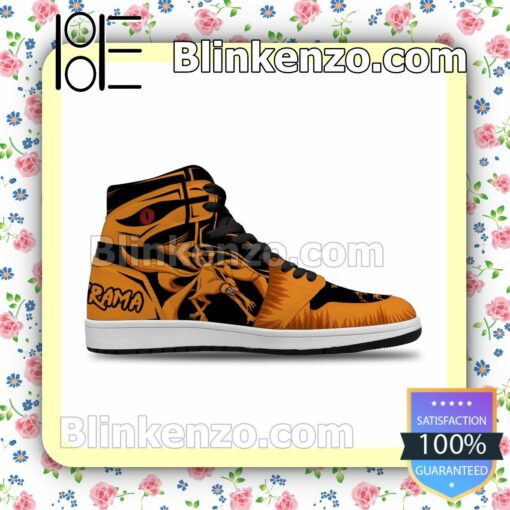 Nine-Tailed Beast Kurama Custom Anime Naruto Air Jordan 1 Mid Shoes a