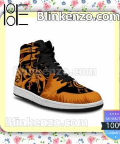 Nine-Tailed Beast Kurama Custom Anime Naruto Air Jordan 1 Mid Shoes b