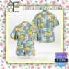North Carolina Tar Heels Pineapple Flowery Light Blue Summer Hawaiian Shirt