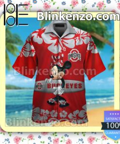 Ohio State Buckeyes & Minnie Mouse Mens Shirt, Swim Trunk