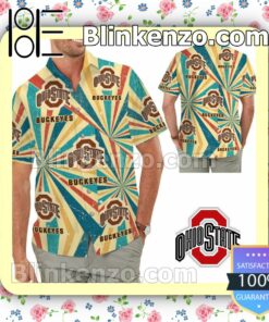 Ohio State Buckeyes Retro Vintage Style Mens Shirt, Swim Trunk