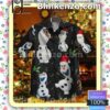 Olaf Christmas Black Button-down Shirts