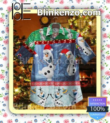 Olaf Frozen Christmas Button-down Shirts