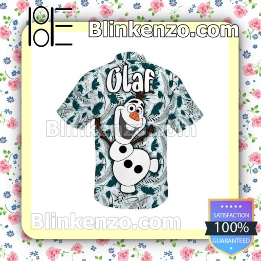 Olaf Snowman Frozen Disney Cartoon Graphics Summer Hawaiian Shirt a