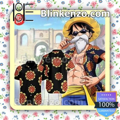 One Piece Luffy Sunflower Summer Summer Hawaiian Shirt, Mens Shorts