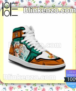 One Piece Nami Custom Anime Air Jordan 1 Mid Shoes a