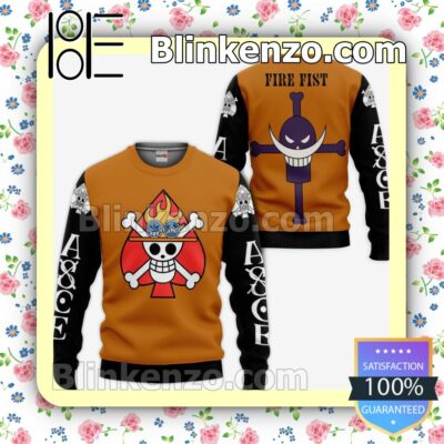 One Piece Portgas D Ace Uniform Anime Personalized T-shirt, Hoodie, Long Sleeve, Bomber Jacket a