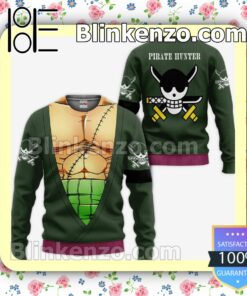One Piece Roronoa Zoro Uniform Anime Personalized T-shirt, Hoodie, Long Sleeve, Bomber Jacket a