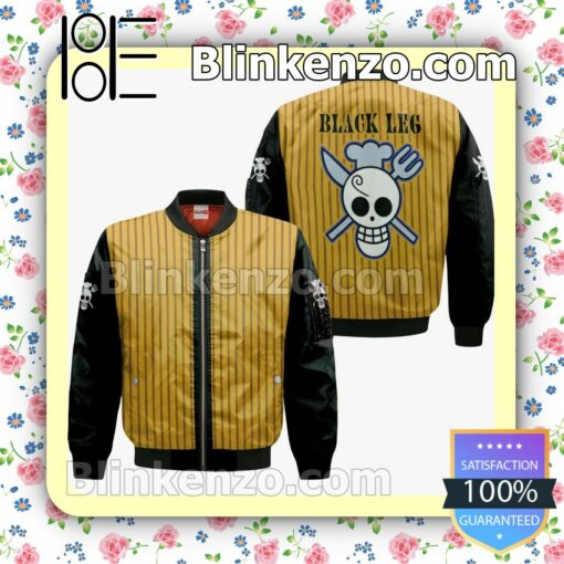 One Piece Sanji Black Leg Uniform Anime Personalized T-shirt, Hoodie, Long Sleeve, Bomber Jacket c