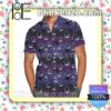 Oogie Boogie Pattern Disney Cartoon Graphics Purple Summer Hawaiian Shirt, Mens Shorts