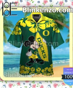 Oregon Ducks & Mickey Mouse Mens Shirt, Swim Trunk