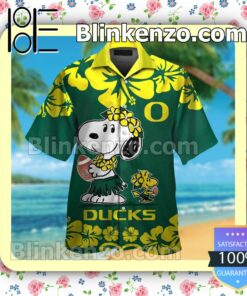 Oregon Ducks & Snoopy Mens Shirt, Swim Trunk