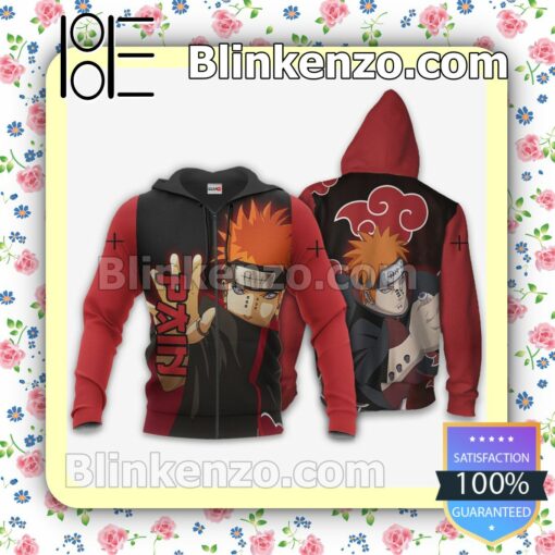 Pain Akatsuki Naruto Anime Merch for Otaku Personalized T-shirt, Hoodie, Long Sleeve, Bomber Jacket