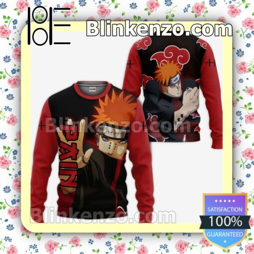 Pain Akatsuki Naruto Anime Merch for Otaku Personalized T-shirt, Hoodie, Long Sleeve, Bomber Jacket a