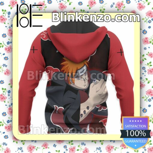 Pain Akatsuki Naruto Anime Merch for Otaku Personalized T-shirt, Hoodie, Long Sleeve, Bomber Jacket x