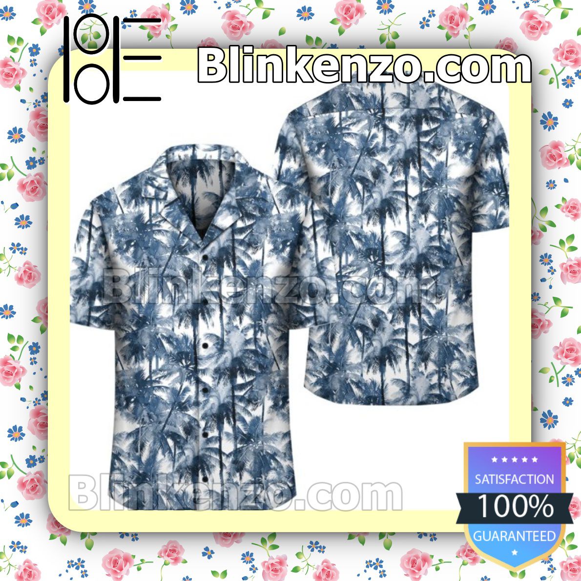 Unique Palm Trees And Tropical Branches Summer Shirts