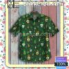 Patrick's Day Gnome Embroidery And Clover Green Summer Shirt