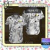 Peanuts Snoopy Grey Tropical Floral White Summer Shirt