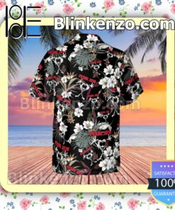 Pearl Jam Rock Band Tropical Forest Black Summer Hawaiian Shirt, Mens Shorts a