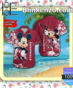 Personalized Arizona Cardinals & Mickey Mouse Mens Shirt, Swim Trunk