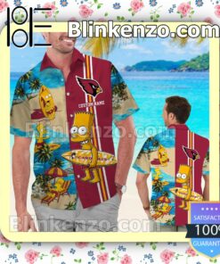 Personalized Arizona Cardinals Simpsons Mens Shirt, Swim Trunk