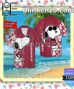 Personalized Arizona Cardinals & Snoopy Mens Shirt, Swim Trunk
