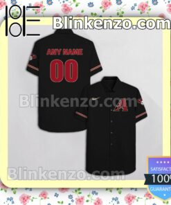 Personalized Arizona Diamondbacks Black Summer Hawaiian Shirt, Mens Shorts a