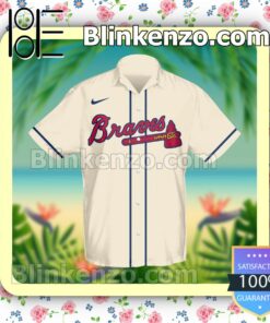 Personalized Atlanta Braves Baseball  Summer Hawaiian Shirt, Mens Shorts a