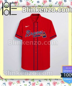 Personalized Atlanta Braves Logo Branded Summer Hawaiian Shirt, Mens Shorts