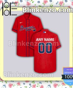 Personalized Atlanta Braves Logo Branded Summer Hawaiian Shirt, Mens Shorts a