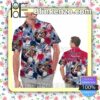 Personalized Atlanta Braves Tropical Floral America Flag For MLB Football Lovers Mens Shirt, Swim Trunk