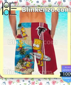 Personalized Atlanta Falcons Simpsons Mens Shirt, Swim Trunk a