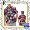 Personalized Atlanta Falcons Tropical Floral America Flag Aloha Mens Shirt, Swim Trunk