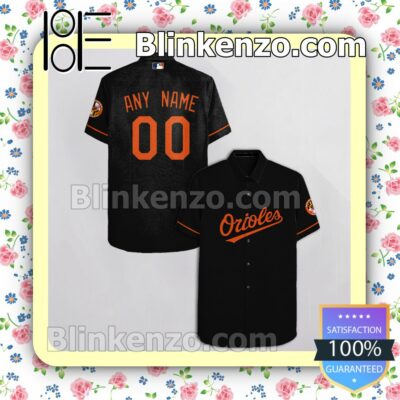 Personalized Baltimore Orioles Black Gift For Fans Summer Hawaiian Shirt, Mens Shorts