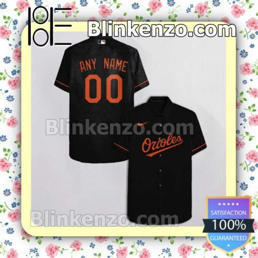 Personalized Baltimore Orioles Black Packer Lover Summer Hawaiian Shirt, Mens Shorts