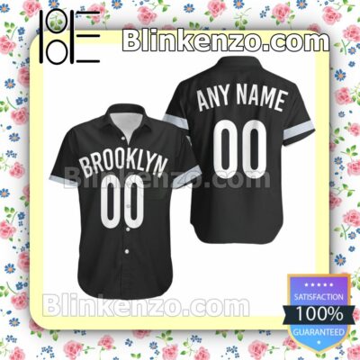 Personalized Brooklyn Nets Swingman Black Summer Shirt