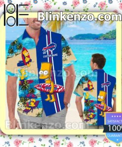 Personalized Buffalo Bills Simpsons Mens Shirt, Swim Trunk