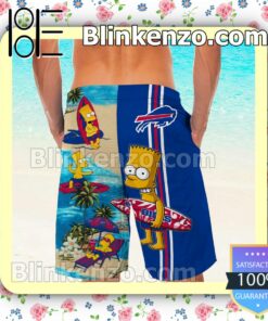 Personalized Buffalo Bills Simpsons Mens Shirt, Swim Trunk a