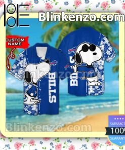 Personalized Buffalo Bills & Snoopy Mens Shirt, Swim Trunk