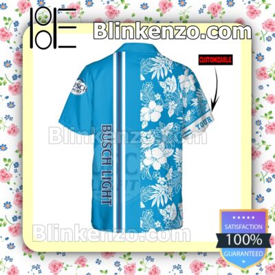 Personalized Busch Light Blue Summer Hawaiian Shirt a