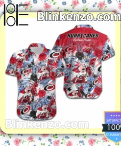 Personalized Carolina Hurricanes Tropical Floral America Flag Mens Shirt, Swim Trunk a